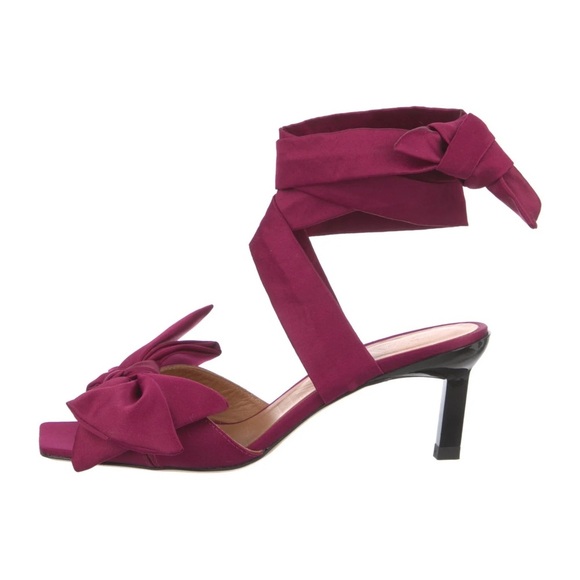 GANNI Soft Bow Heeled Sandals - Picture 1 of 11